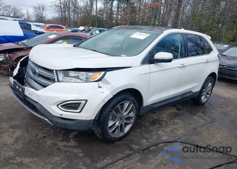 2015 Ford Edge Titanium из США, поврежденный, VIN 2FMPK4K92FBB76398